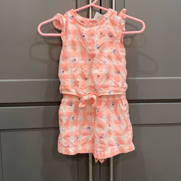 Carter's Other - Carter's Plaid/Floral Romper